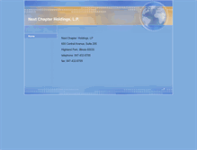 Tablet Screenshot of nextchapterholdings.com